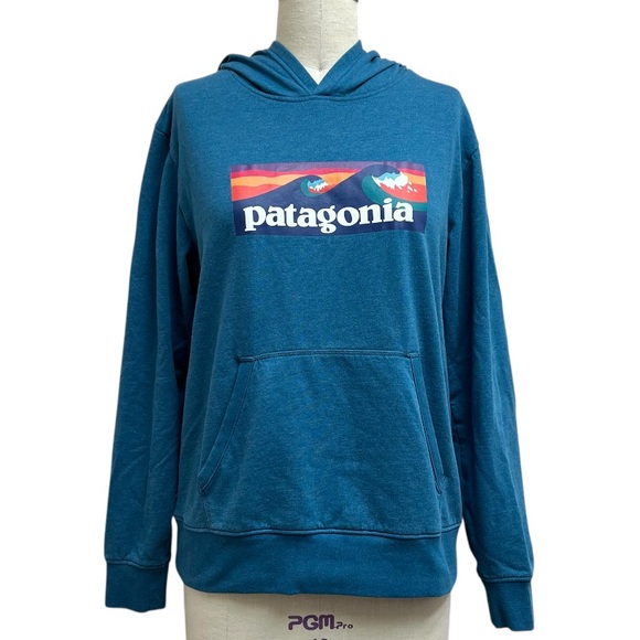 Patagonia Tops - Patagonia Graphic Sun Set of Surfing Crashing Tides